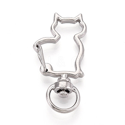Alloy Swivel Snap Hook Clasps PALLOY-T090-82P-1