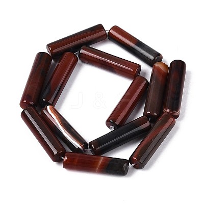 Dyed Natural Agate Beads Strands G-T144-30A-02-1