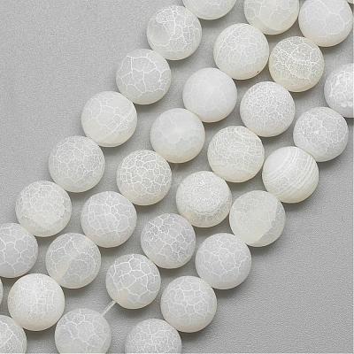 Natural Weathered Agate Bead Strands G-S237-8mm-03-1