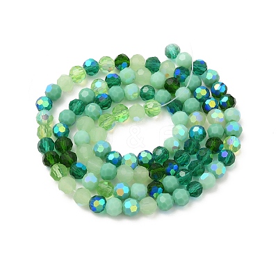Electroplate Glass Beads Strands X1-EGLA-P048-A05-1