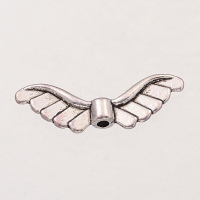 Wing Tibetan Style Alloy Beads X-AB5041Y-NF-1