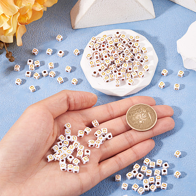 Opaque Acrylic Beads MACR-TAG0001-07Q-1