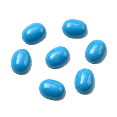Synthetic Turquoise Cabochons G-G759-Z21-1