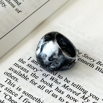 Resin Finger Rings for Women WG71679-05-1