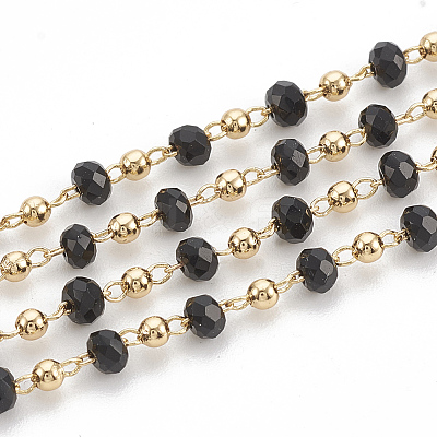 Handmade Brass Beaded Chains CHC-N015-04A-1