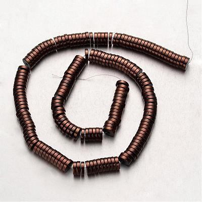 Electroplate Non-magnetic Synthetic Hematite Beads Strands G-F300-17C-08-1