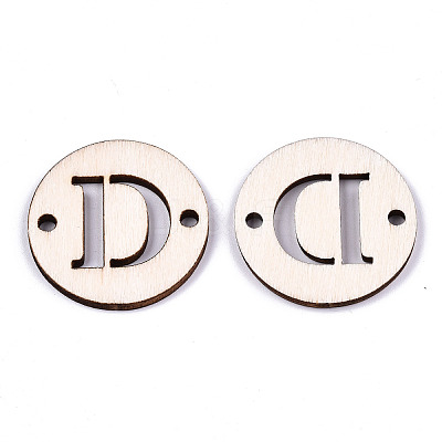Unfinished Natural Poplar Wood Links Connectors WOOD-S045-140B-01D-1