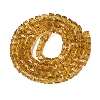 Transparent Glass Beads Strands GLAA-R041-8x8mm-A07-1