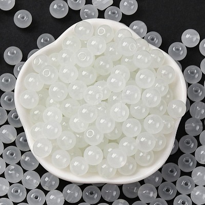 Imitation Jade Glass Seed Beads SEED-Z004-J8MM-05-1