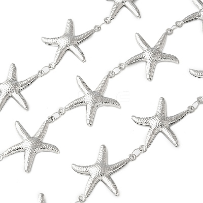 304 Stainless Steel Starfish Link Chains CHS-Z004-18P-1