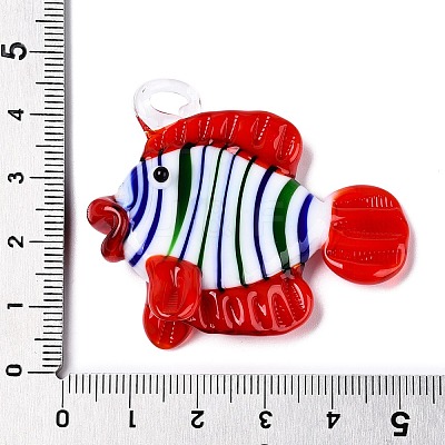 Handmade Lampwork Pendants LAMP-N024-34C-02-1