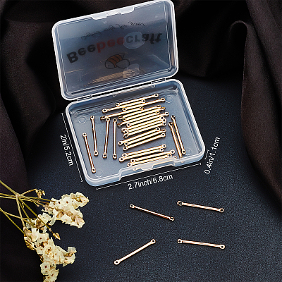 Brass Connector Charms KK-BBC0002-14-1