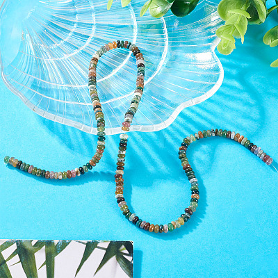 1 Strand Natural Indian Agate Beads Strands G-TA0002-55-1