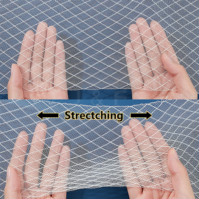 3M Elastic Polyester Deco Mesh Ribbons DIY-WH0530-55A-1