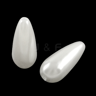 ABS Plastic Imitation Pearl Teardrop Beads MACR-S266-A63-1