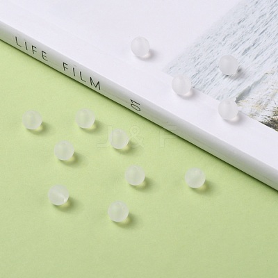 Transparent Acrylic Ball Beads X-FACR-R021-6mm-16-1