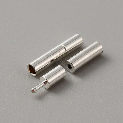 Brass Bayonet Clasps KK-WH0062-36A-S-1
