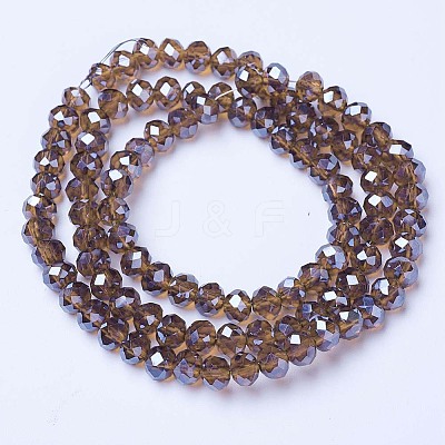 Electroplate Glass Beads Strands EGLA-A034-T6mm-A-1