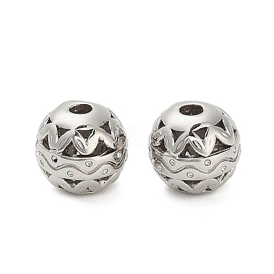 Brass Beads KK-K374-10P-1