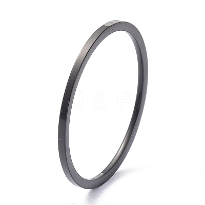 1mm Polished Plain Dome Finger Ring for Girl Women RJEW-C012-02B-EB-1