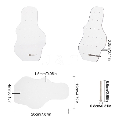 Acrylic Earrings Display Frame EDIS-SC0001-03A-1
