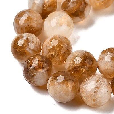 Heated Natural Citrine Beads Strands G-D359-A01-12mm-1