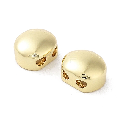 Oval Brass Beads KK-E102-25G-02-1
