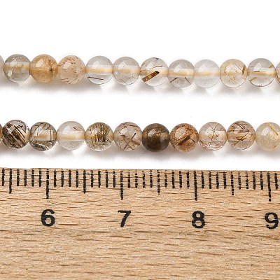 Natural Rutilated Quartz Beads Strands G-D314-A01-4mm-1