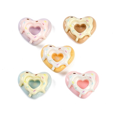 Opaque Resin Cabochons RESI-H166-25C-1