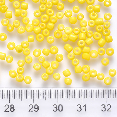 8/0 Baking Paint Glass Round Seed Beads SEED-S036-01B-05-1