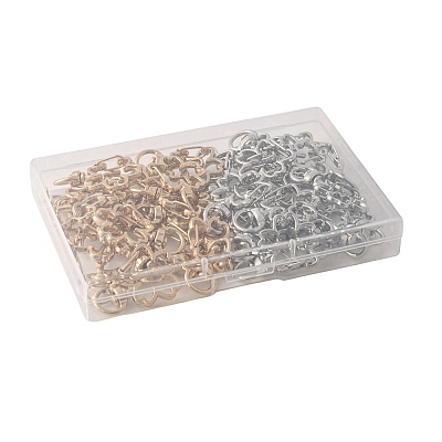 40Pcs 2 Colors Alloy Swivel Snap Hook Clasps FIND-FS0004-73D-1