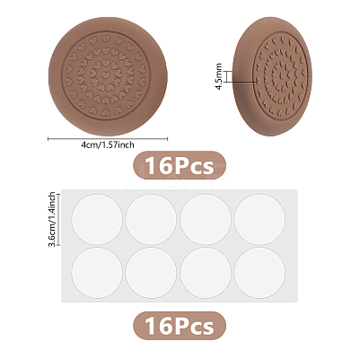 2 Sets Silicone Furniture Pad AJEW-DC0004-09B-1