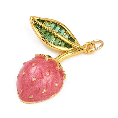 Brass Enamel Pendants X-KK-K405-01B-G-1