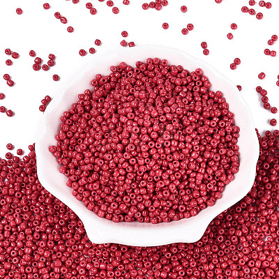 Baking Paint Glass Seed Beads SEED-S002-K5-1