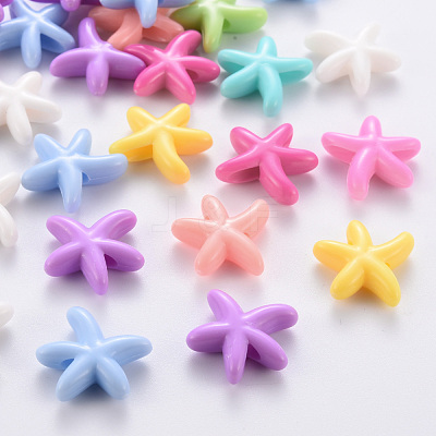 Opaque Acrylic Beads MACR-S373-22A-1