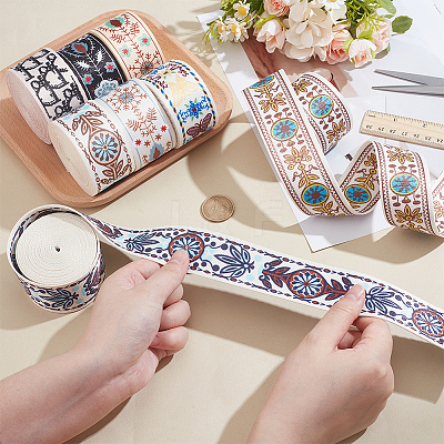 24 Yads 8 Colrs Polyester Ribbon OCOR-PH0006-61-1
