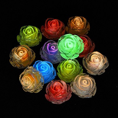 Flower Resin Cabochons CRES-Q006-06A-1