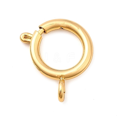 Brass Spring Ring Clasps KK-D407-20G-G-1