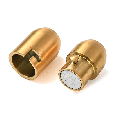 304 Stainless Steel Locking Tube Magnetic Clasps STAS-A151-02D-G-1