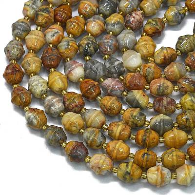 Natural Crazy Agate Beads Strands G-K389-D04-01-1