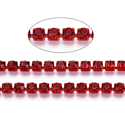 Electrophoresis Iron Rhinestone Strass Chains CHC-Q009-SS16-B07-1
