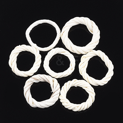 Handmade Reed Cane/Rattan Woven Linking Rings X-WOVE-T006-004A-1