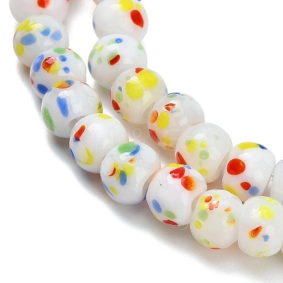 Handmade Lampwork Beads Strands LAMP-H071-01A-03-1