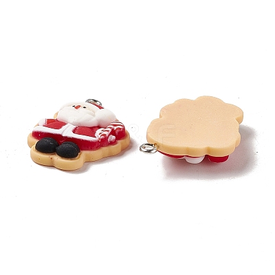 Christmas Theme Opaque Resin Pendants LS-FIND-E025-03-1