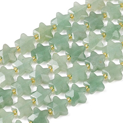 Natural Green Aventurine Beads Strands G-P573-C06-01A-1