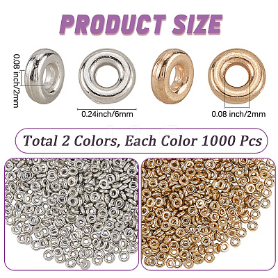 2000Pcs 2 Colors CCB Plastic Beads CCB-PA0001-01-1