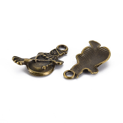 Tibetan Style Alloy Pendant Enamel Settings PALLOY-N160-73AB-1