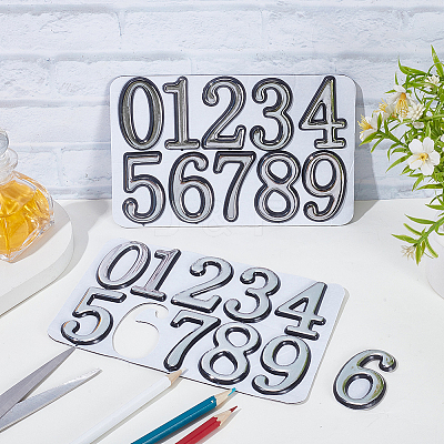 10Pcs ABS Plastic Stickers DIY-SP0007-95A-1