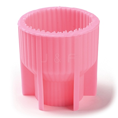 Ribbed Pillar Geometry Scented Candle Silicone Molds DIY-G106-01B-1
