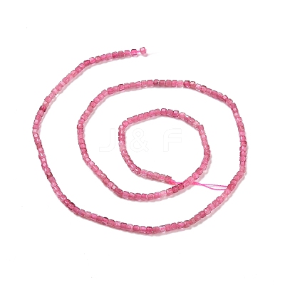 Natural Pink Tourmaline Beads Strands G-C009-B20-1